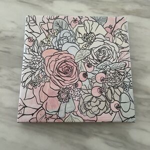Floral painted canvas